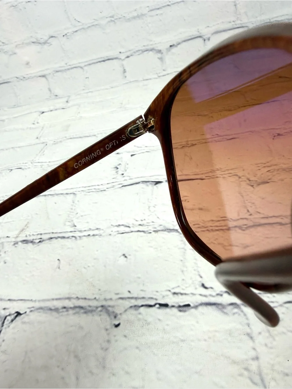 Vintage Serengeti Drivers 6204L Corning Optics Burlwood Tortoise Japan RARE!